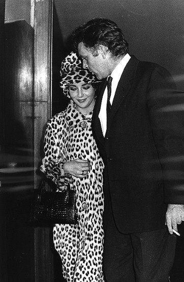 Photo:  Elizabeth Taylor with Richard Burton